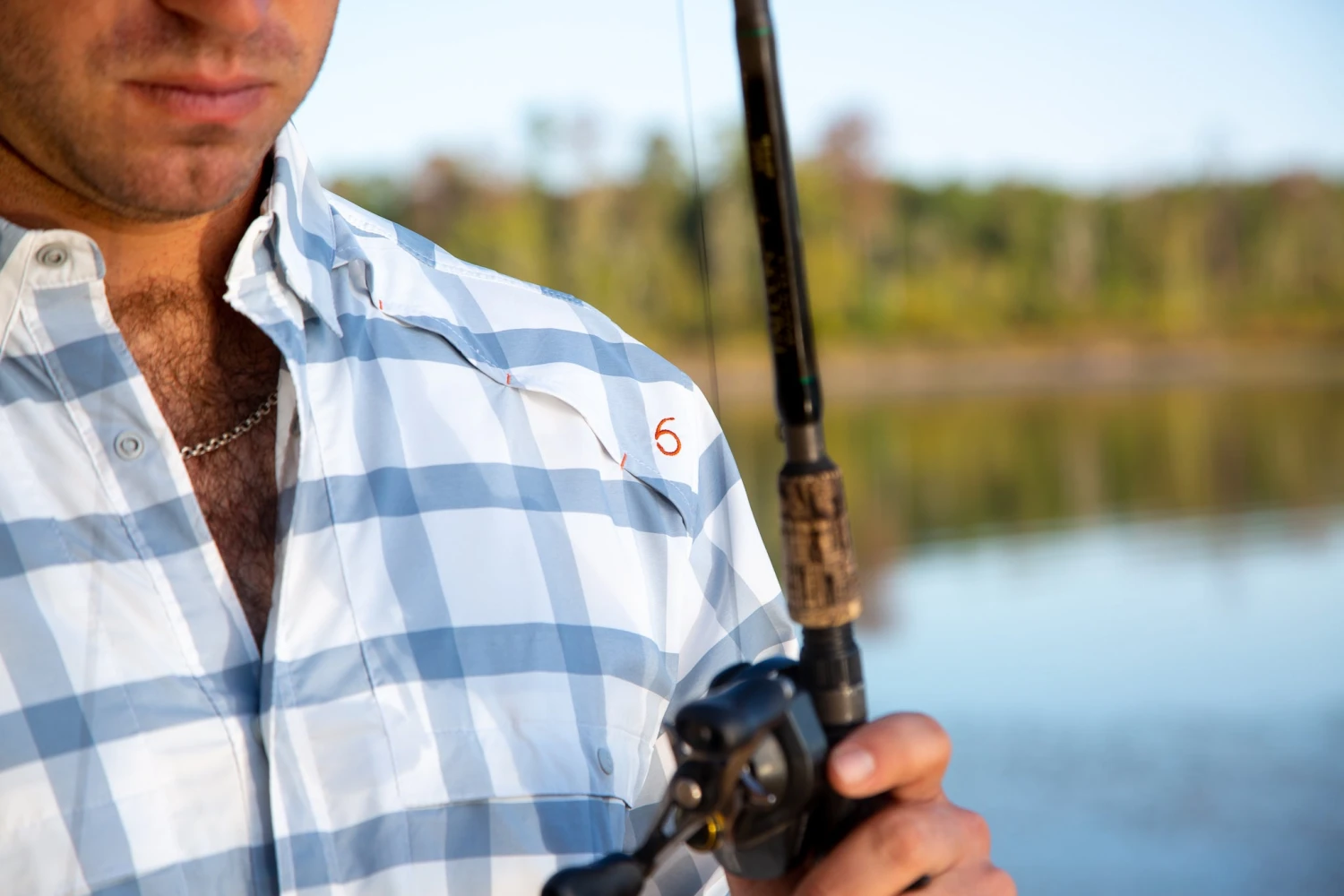 Pescavida Hybrid L/S Shirt - Lakeside Plaid - Image 5