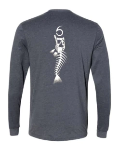 6 Bones - L/S Tee - Charcoal