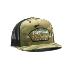 Fishbones - Flat Bill - Army Camo / Black