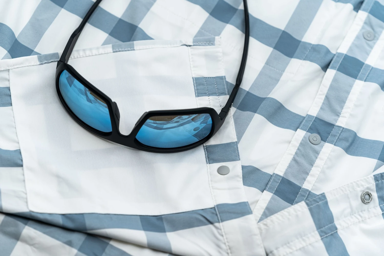 Pescavida Hybrid L/S Shirt - Lakeside Plaid - Image 4